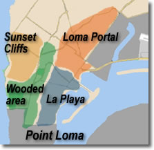 Point Loma areas map