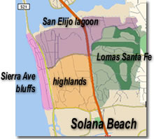Solana highlands area map